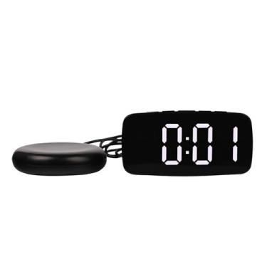 Imagem de Despertador digital, despertador vibratório super alto com agitador de cama, multifuncional, USB duplo para pessoas com sono pesado, surdos, deficientes auditivos, soneca para pessoas com sono pesado