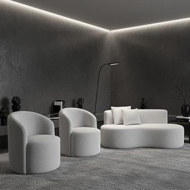 Imagem de Conjunto Decorativo 02 Poltronas + Sofá Curvo Orgânico Nature Gaia Bou