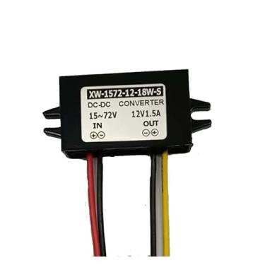 Imagem de DC 15V-72V para 12V 1-1.5A 12W DC Adaptador de saída de tensão descendente conversor de energia para carro transformador regulador (15V-72V para 12V 1,5A)