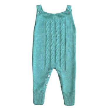 Imagem de Macacão Bebê Tricot Jardineira Bebê Menino Menina Inverno Quentinho Co