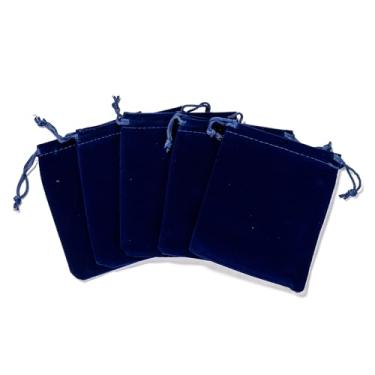 Imagem de 25 peças pequenas bolsas de joias de veludo, 9,94 x 4,72 polegadas, bolsas de presente de doces de Natal retangulares de tecido de veludo, sacos com cordão para festa de aniversário, lembrancinhas de