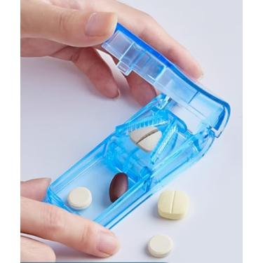 Imagem de Cortador de comprimidos e divisor para pílulas, fatiador de vitaminas transparente