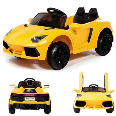 Imagem de Carrinho Elétrico Infantil Esportivo Carro Motorizado Mini Veículo Cri