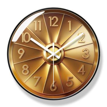 Imagem de Relógio de parede moderno minimalista de 30 cm silencioso sem tique-taque