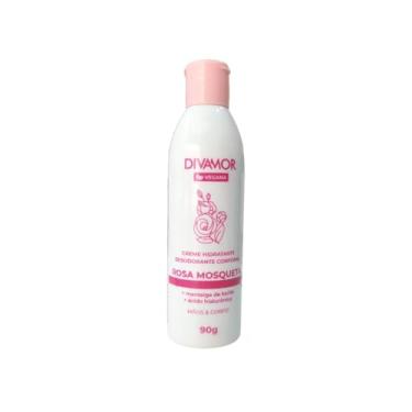 Imagem de Divamor, Creme Hidratante Desodorante Corporal Rosa Mosqueta 90g Divamor - Mãos e corpo
