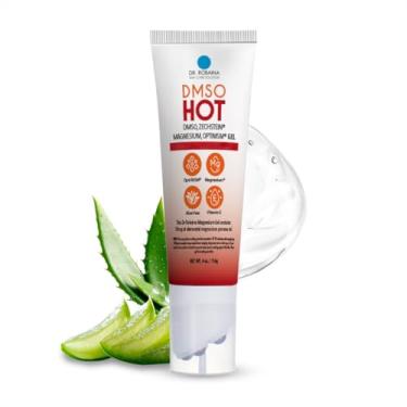 Imagem de Dr. Robaina DMSO Hot Roll-On – 99,9% puro grau farmacêutico | Aplicador multi-bola para calor direcionado | Zechstein Magnésio, MSM, Arnica, Aloe Vera, vitamina E – 118 ml | Feito nos EUA