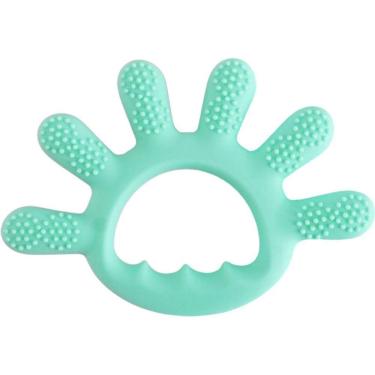 Imagem de Mordedor Dedinhos Para Bebê De Silicone 12x1cm Verde