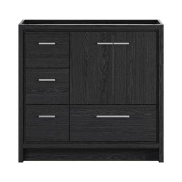Imagem de Swiss Madison Virage 91.4 cm Vanity de banheiro independente em carvalho preto sem pia