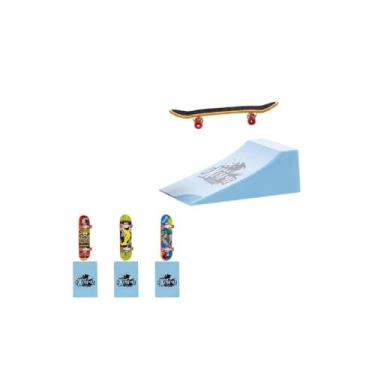 Imagem de Skate de Dedo Profissional, Plástico, 10cm x 2,5cm, com Acessórios e Ferramentas, para Crianças Acima de 6 Anos, Colorido