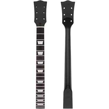Imagem de Ogdni 22 trastes de braço de guitarra bordo jacarandá com incrustação de encadernação para substituição de pescoço de guitarra elétrica LP