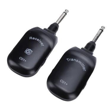 Imagem de Zhjvihx de Guitarra Sem Fio de 2,4 GHz, Conjunto de Transmissor e Receptor Com Tecnologia UHF para Instrumentos Elétricos de Teclado de Violino Baixo, Plug and Play, Bateria de 25