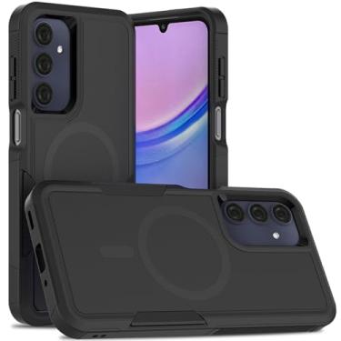 Imagem de Dionsibei Projetada para Samsung Galaxy A16 5G capa 2 em 1 de grau militar resistente à prova de choque capa protetora para celular Galaxy A16 5G (preto)