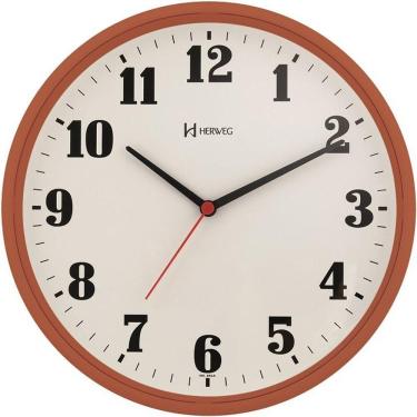 Imagem de Relógio De Parede Redondo 26 Cm 6126 Herweg Terra