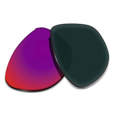 Imagem de Biyxpiv Lentes de substituição de 1,5 mm compatíveis com óculos de sol Oakley Thurso OO9286 OO9286A 54 mm, antirriscos, Midnight Sun espelhado
