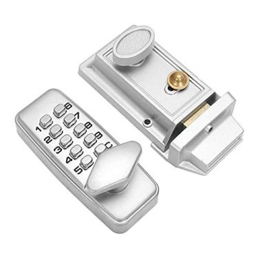 Imagem de 2-4 dígitos combinação senha bloqueio de porta zinco liga impermeável digital código mecânico bloqueio home segurança tranquila sem chave bloqueio YYDFPIIA