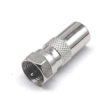 Imagem de XUHBEQQD 2/5/10 peças conector fêmea de antena macho RF banhado a níquel rosqueado (F-TV KJ, 2 peças)