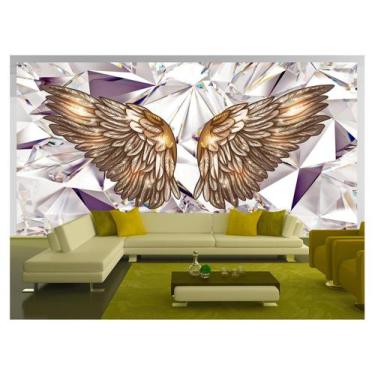 Imagem de Papel De Parede 3D Arte Asas Selfie Insta Cores 3,5M Tra192 - Você Dec