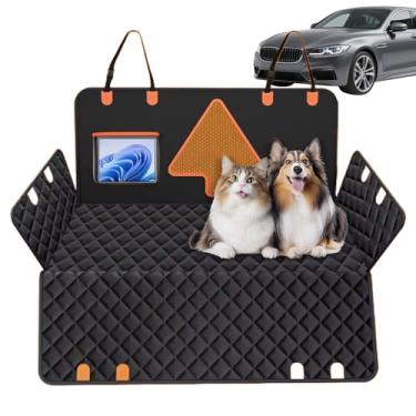 Imagem de Capas de assento de carro para cães | Protetor de assento traseiro para cães | Protetor de banco traseiro antiarranhões para filhote de cachorro Sedan, rede automotiva para animais de estimação