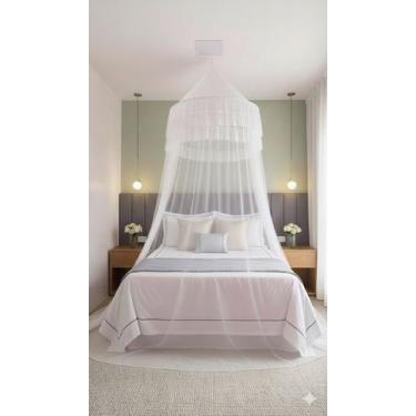 Imagem de Mosquiteiro Indiano de Teto Casal Gigante Box/Queen/King sem Abertura 