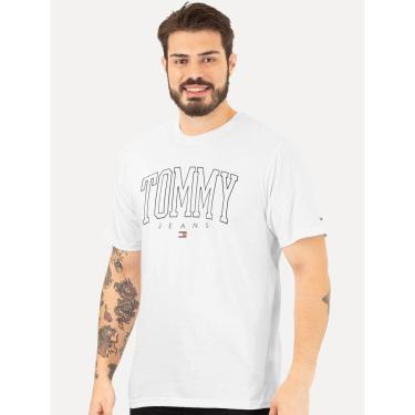 Imagem de Camiseta Tommy Jeans Masculina College Graphic Branca-Masculino