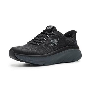 Imagem de Skechers Tênis masculino D'lux Walker 3.0 Drevven Hands Free Slip-in, Preto/Carvão, 13 X-Wide