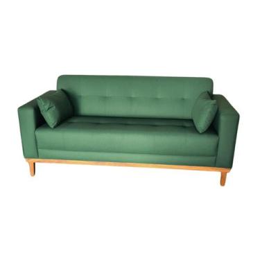 Imagem de Sofá  Gianni Tecido Acquablock Pé Base Madeira  160cm - 4R Estofados, 