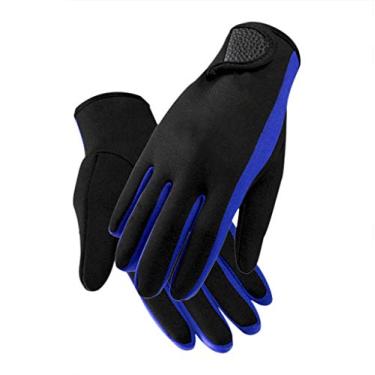 Imagem de IPENNY Luvas de mergulho super elásticas de neoprene de 1,5 mm com forro térmico, antiderrapante, água, snorkelling, surf, natação, caiaque, coasteering, luvas de esportes aquáticos para homens e