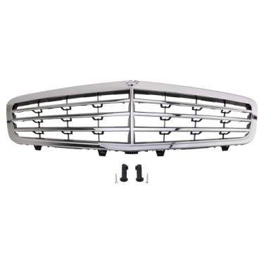 Imagem de TRQ Grade dianteira cromada compatível com Mercedes-Benz E350 E550 E63 AMG MB1200155 2010-2013
