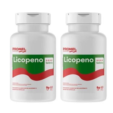 Imagem de Kit Com 2 Licopeno de Tomate Com Selênio 60 Caps de 500mg Promel-Unissex