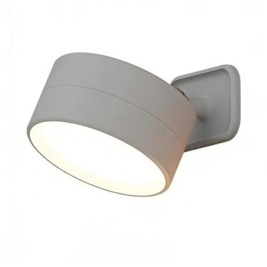 Imagem de Luminária de Parede LED Sem Fio Magnética - Arandela com Controle Remoto/Toque, USB Recarregável, 3 Tons de Luz para Quarto, Escritório ou Corredor (Branco,Kit 3 unidades)