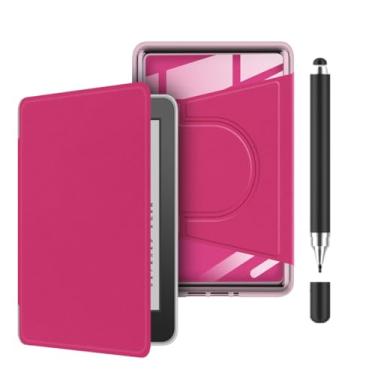 Imagem de Akacy Capa protetora dobrável com rotação de 360 graus para Kindle Paperwhite 7.0 (Geração 2024, números de modelo SA568B e SA569P), capa leve (4)