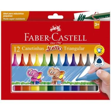 Imagem de Canetinha Hidrográfica, Faber-Castell, Jumbo, 15.0212J, 12 Cores