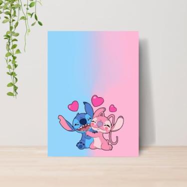 Imagem de Genérico, Quadro Lilo e Stitch Infantil A4 | Placa MDF 16