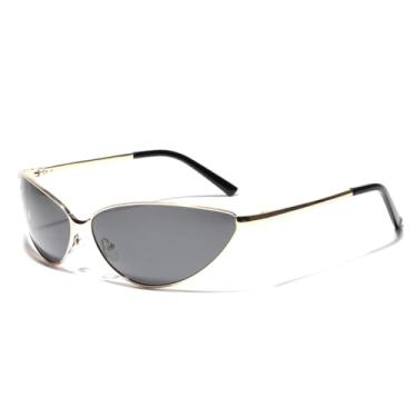 Imagem de JRLLFD Óculos de sol retrô femininos vintage polarizados masculinos com armação de metal UV400 (5)