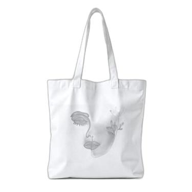 Imagem de Kit 10 Sacola Ecologica s Charmosas e Reutilizáveis 38x41.5cm Com Estampa Estética Feminina