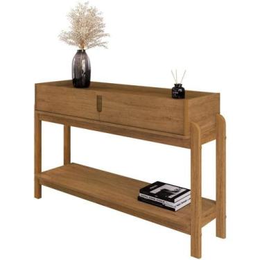 Imagem de Aparador 2 Gavetas 50524 130cm Cedro Dcasa Cedro - CASA D MÓVEIS