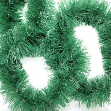 Imagem de Festão De Natal Verde Opaco Premium 9cm X 2 Metros - Master Christmas