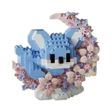 Imagem de Blocos De Montar Mini Panda E Raposa, Modelo De Montagem Flor E Lua, B