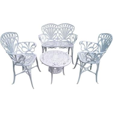 Imagem de Conjunto Namoradeira e 2 Poltronas Primavera Alumínio Fundido