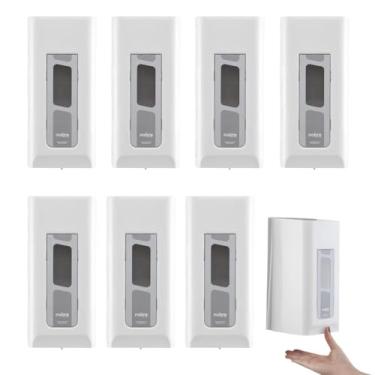 Imagem de Kit Conjunto 8 Dispenser para Sabonete Líquido ou Álcool Gel Sem Reservatório 800ml Branco