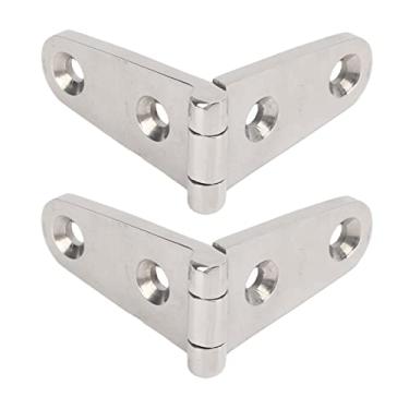 Imagem de Generic Dobradiça Resistente de Aço Inoxidável Correia Durável para o Celeiro Marinho Porta do Barco Com Espessura de 4mm para a Melhoria Casa (2 furos: 103x2 7mm/4,06x1,06 pol.)