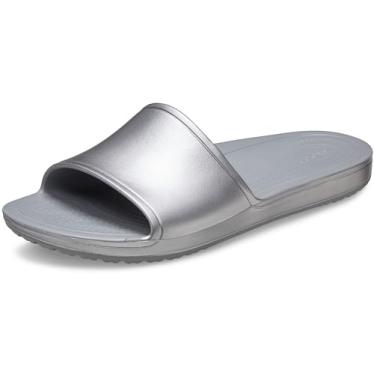 Imagem de Crocs Kadee Slide feminino, Prata, 33