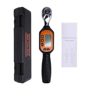 Imagem de Luocute Chave de Torque Digital, Chave de Torque Eletrônica Com Display Retroiluminado, Cabeça de Catraca Reversível de 72 Dentes, para Reparo de Automóveis, Montagem Mecânica, (EWM-D-60)