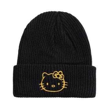 Imagem de Gorro De Inverno Tricotado Feminino Com Estampa Da Hello Kitty, Cinnam