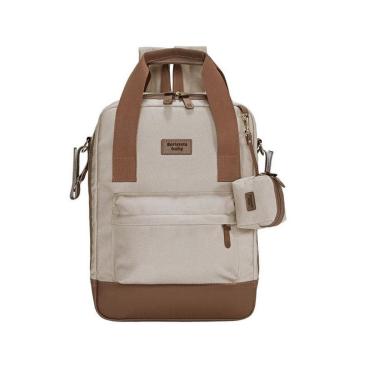 Imagem de Mochila Multifuncional Prisma - Bege Areia - Batistela Baby