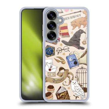 Imagem de Head Case Designs Capa de gel macio oficialmente licenciada Harry Potter Hogwarts com estampa de Relíquias da Morte XXXVII compatível com Samsung Galaxy S25+