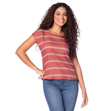 Imagem de Blusa Feminina Habana Viscose Elastano Marrom Telha-Feminino