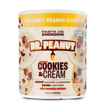 Imagem de Pasta de Amendoim Dr Peanut Sabor Cookies &amp Cream 600g - DR. PEANUT