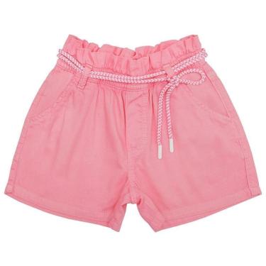 Imagem de Shorts Juvenil Look Jeans Clochard Pink - PINK - 6-Feminino