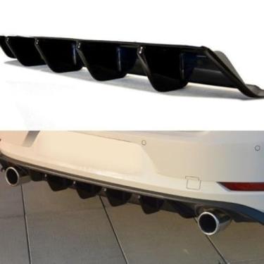 Imagem de Spoiler traseiro do carro difusor labial modificação peça compatível com Golf 7.5 GTI protetor de para-choque capa acessórios de carro (um conjunto)